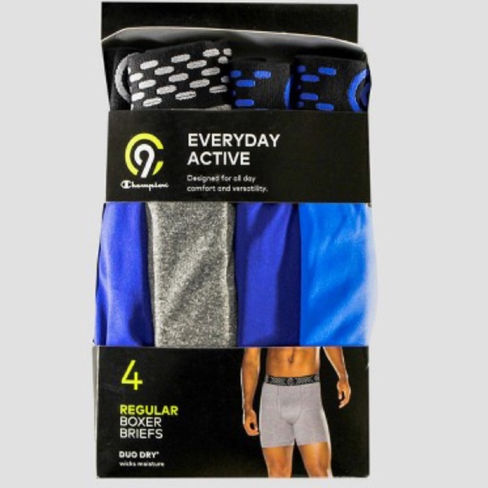 Boxer Briefs 4pk - C9 Champion® Gray/Blue S